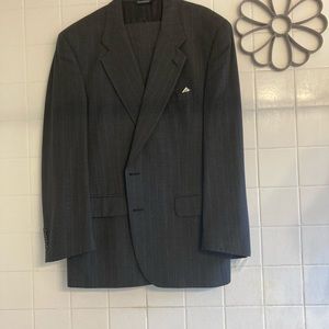 Burberrys’ Authentic Men’s Pin Stripe Navy Suit